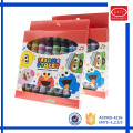 Chunk shape assorted colors wax material 4.3 inches children crayon